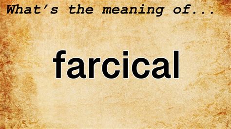 farsiple|Farcical .